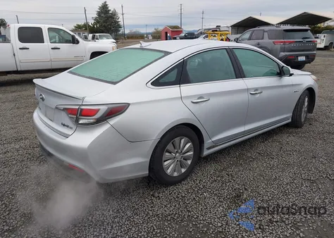 2016 Hyundai Sonata Hybrid Se from USA, damaged, VIN KMHE24L1XGA027542
